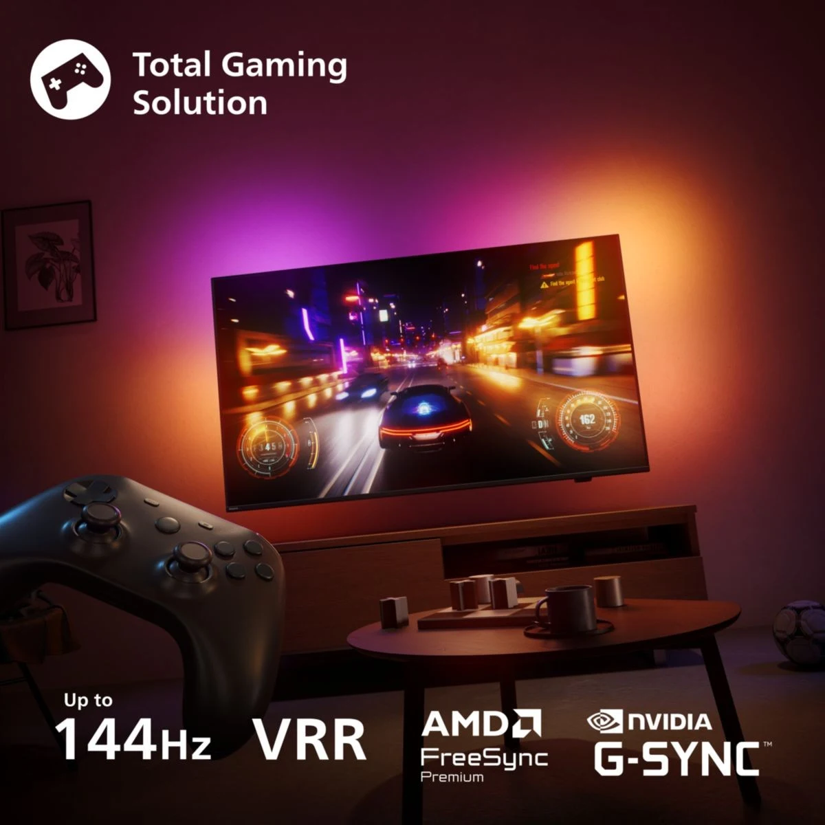 Odświeżanie 144 Hz — płynny ruch