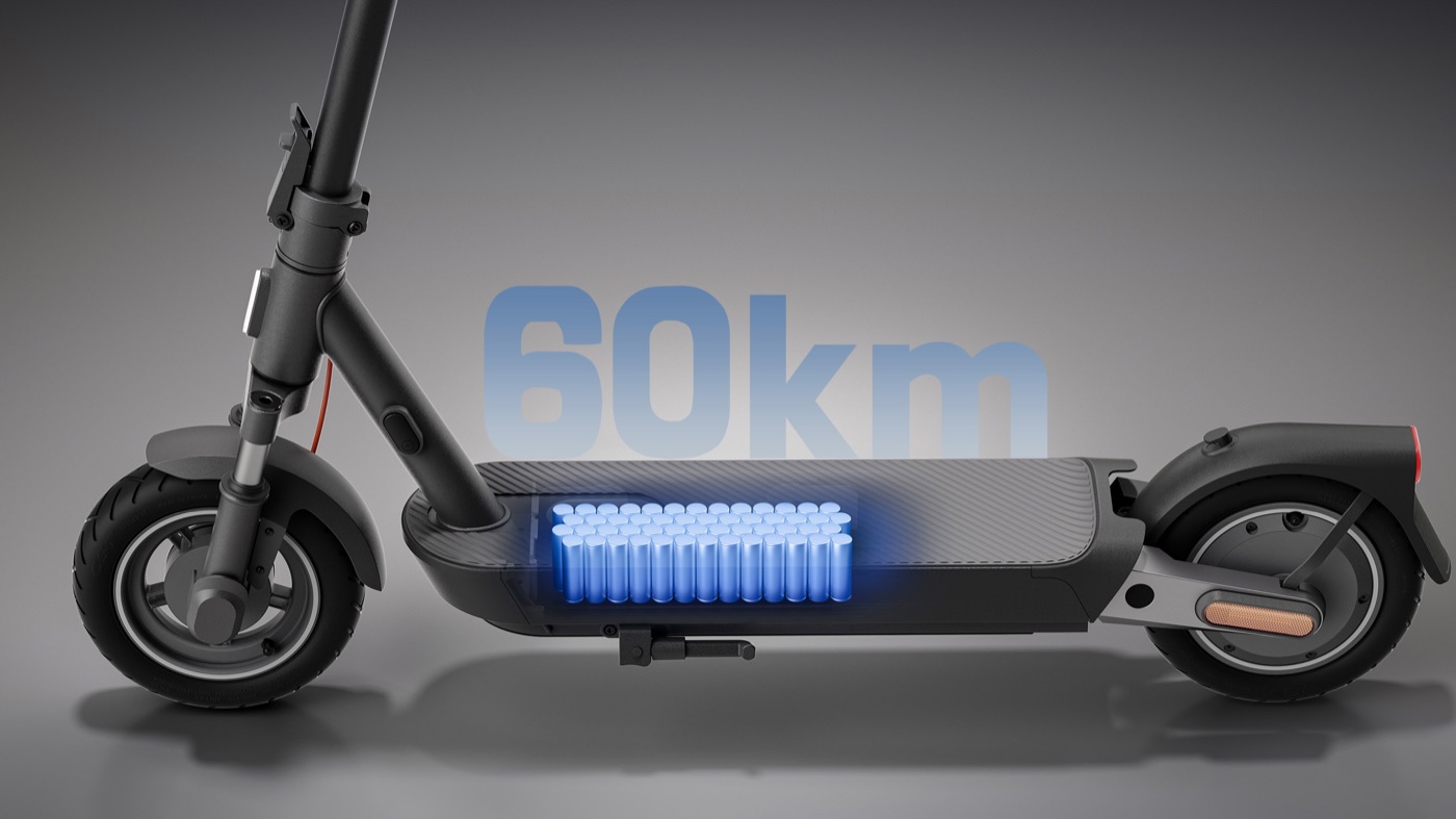 Pojemność 477 Wh i zasięg do 60 km